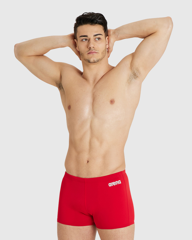 TRAJE DE BAÑO SHORT SWIM SOLID RED - fondo #E8E8E8