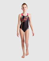 TRAJE BAÑO SWIM PRO BACK PLACEMENT NEGRO - fondo #E8E8E8