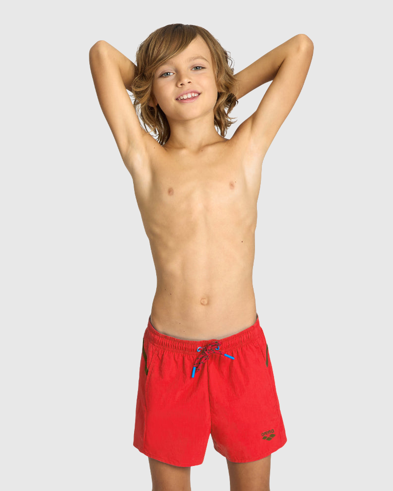 SHORT BAÑO NIÑO PRO_FILE BEACH ROJO - fondo #E8E8E8