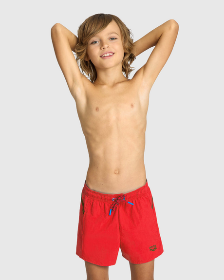 SHORT BAÑO NIÑO PRO_FILE BEACH ROJO - fondo #E8E8E8