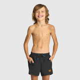 SHORT BAÑO NIÑO PRO_FILE BEACH NEGRO - fondo #E8E8E8