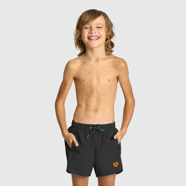 SHORT BAÑO NIÑO PRO_FILE BEACH NEGRO - fondo #E8E8E8