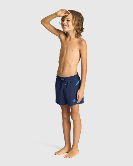 SHORT BAÑO NIÑO PRO_FILE BEACH AZUL - fondo #E8E8E8