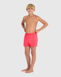 SHORT BAÑO NIÑO BEACH LOGO R ROJO - fondo #E8E8E8