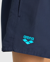 SHORT BAÑO NIÑO BEACH LOGO R AZUL - fondo #E8E8E8