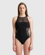 TRAJE DE BAÑO MUJER ARENA FEEL MESH PANELS PRO - fondo #E8E8E8