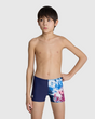 SHORT BAÑO NIÑO WAVES BREAKING SWIM AZUL - fondo #E8E8E8