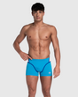 TRAJE DE BAÑO SHORT ICONS SWIM PANEL CELESTE - fondo #E8E8E8