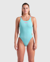 TRAJE DE BAÑO MUJER SWIMSUIT TECH MULTI SOLID - fondo #E8E8E8