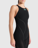 TRAJE DE BAÑO MUJER ARENA POWERSKIN IMPULSO OB BLACK - fondo #E8E8E8