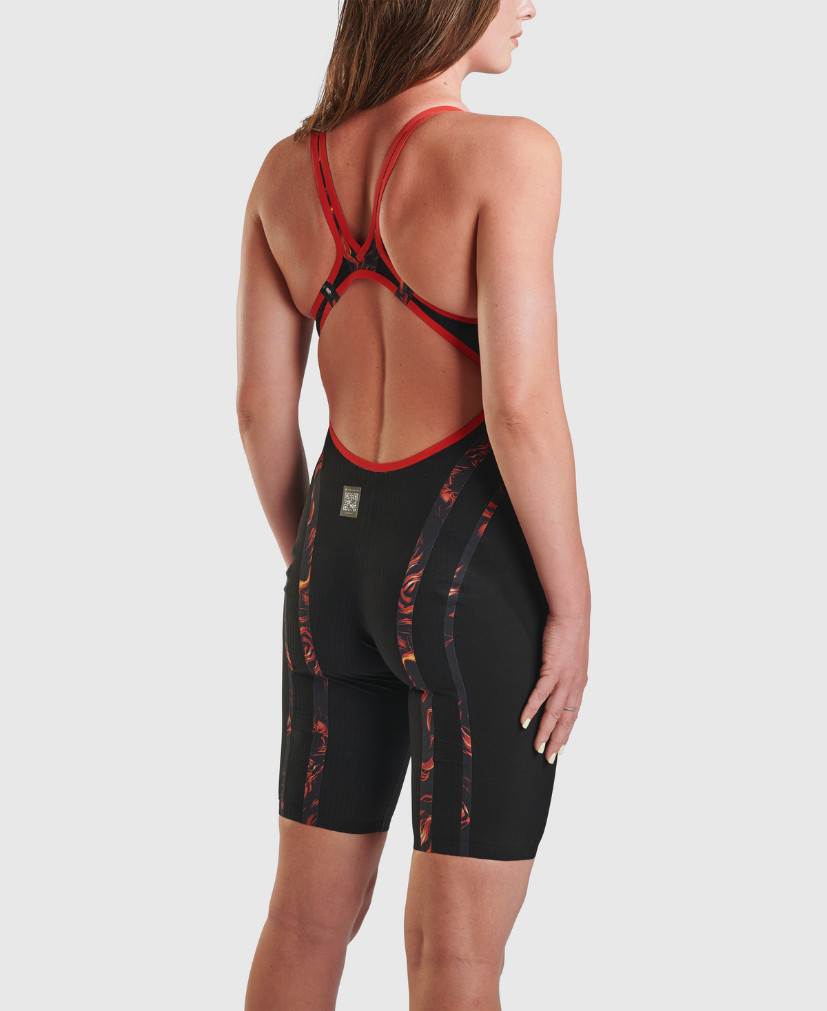 TRAJE DE BAÑO MUJER ESPALDA ABIERTA POWERSKIN PRIMO INDOMITUS BLACK - fondo #E8E8E8