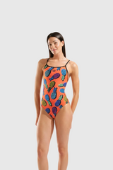 TRAJE DE BAÑO MUJER ARENA PINEAPPLES SWIMSUIT TIE BACK - fondo #E8E8E8
