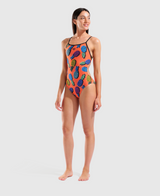 TRAJE DE BAÑO MUJER ARENA PINEAPPLES SWIMSUIT TIE BACK - fondo #E8E8E8