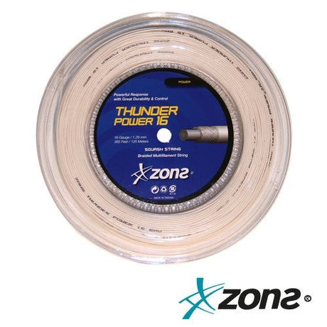 Rollo Cuerda Racquetball THUNDER POWER 16/1.29mm Blanco - Rollo 120m