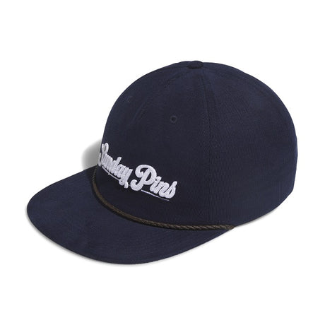 Gorra Adidas Golf Sunday Pins 5-Panel Pana y Cuero - Azul Universitario