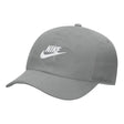 Gorra Nike Club Futura Wash Golf - Ajustable M/L Gris/Blanco