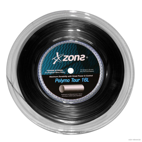 Rollo Cuerda Tenis POLYMO TOUR 1.28 / 16L Negro