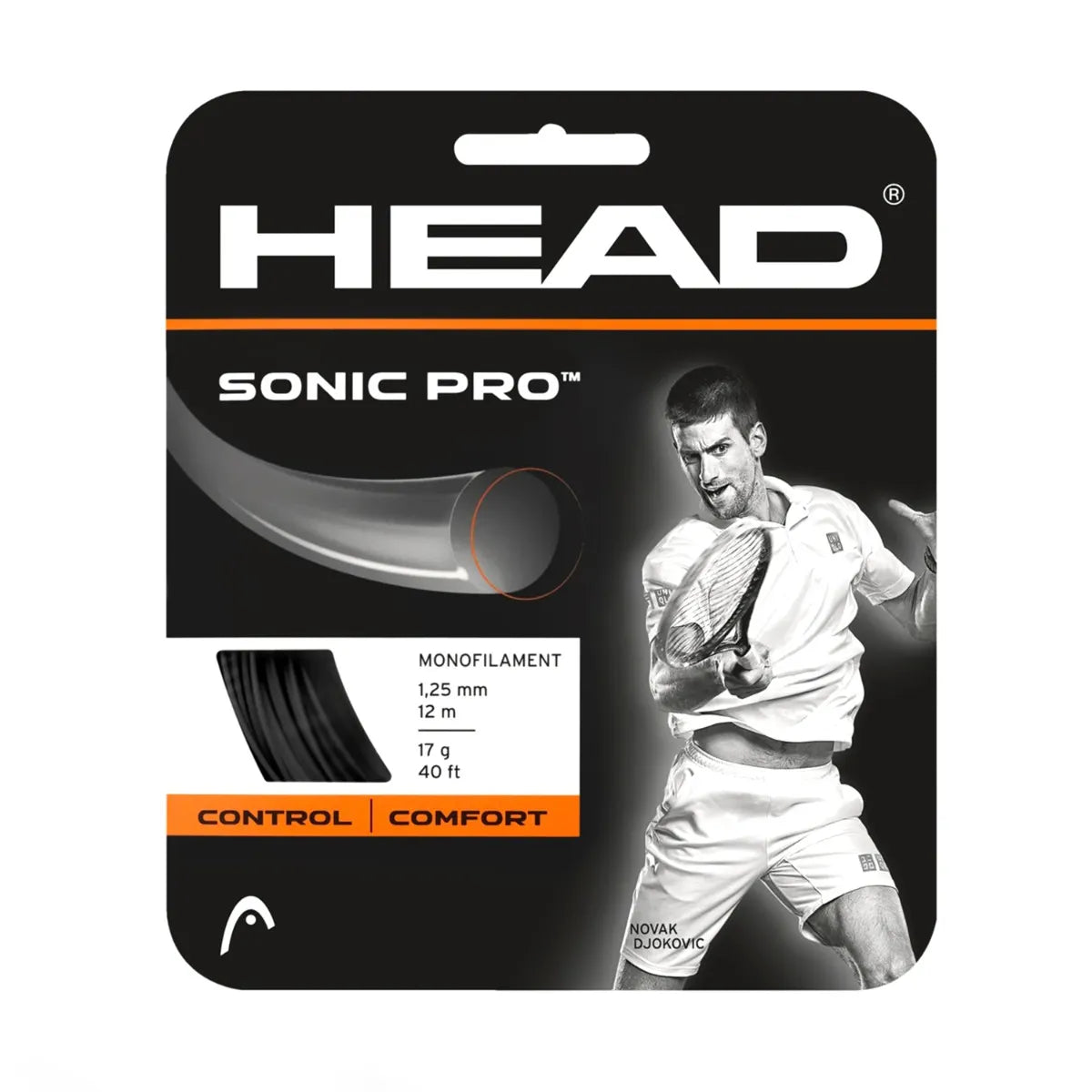 Cuerda Tenis Head Sonic Pro Set 16 g Negro