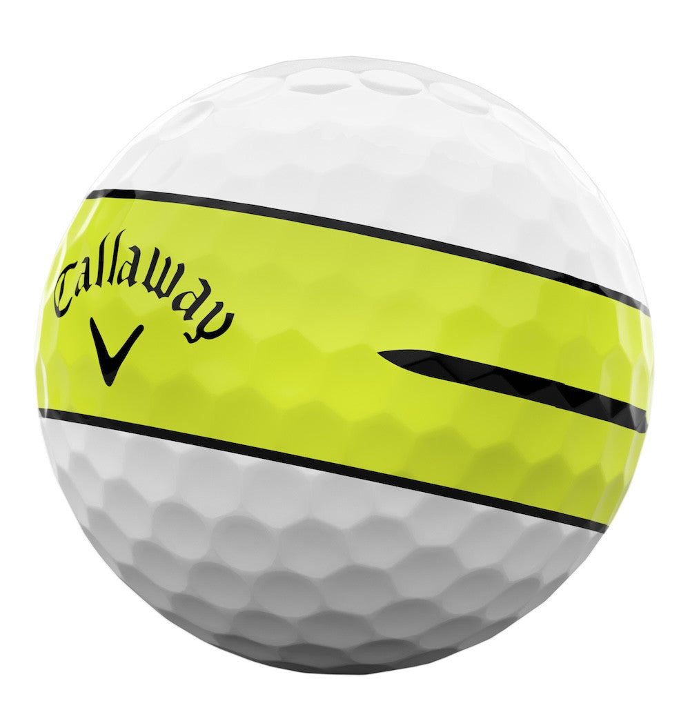 Pelotas Callaway Chrome Tour 2026 360 Stripe - Docena Amarilla