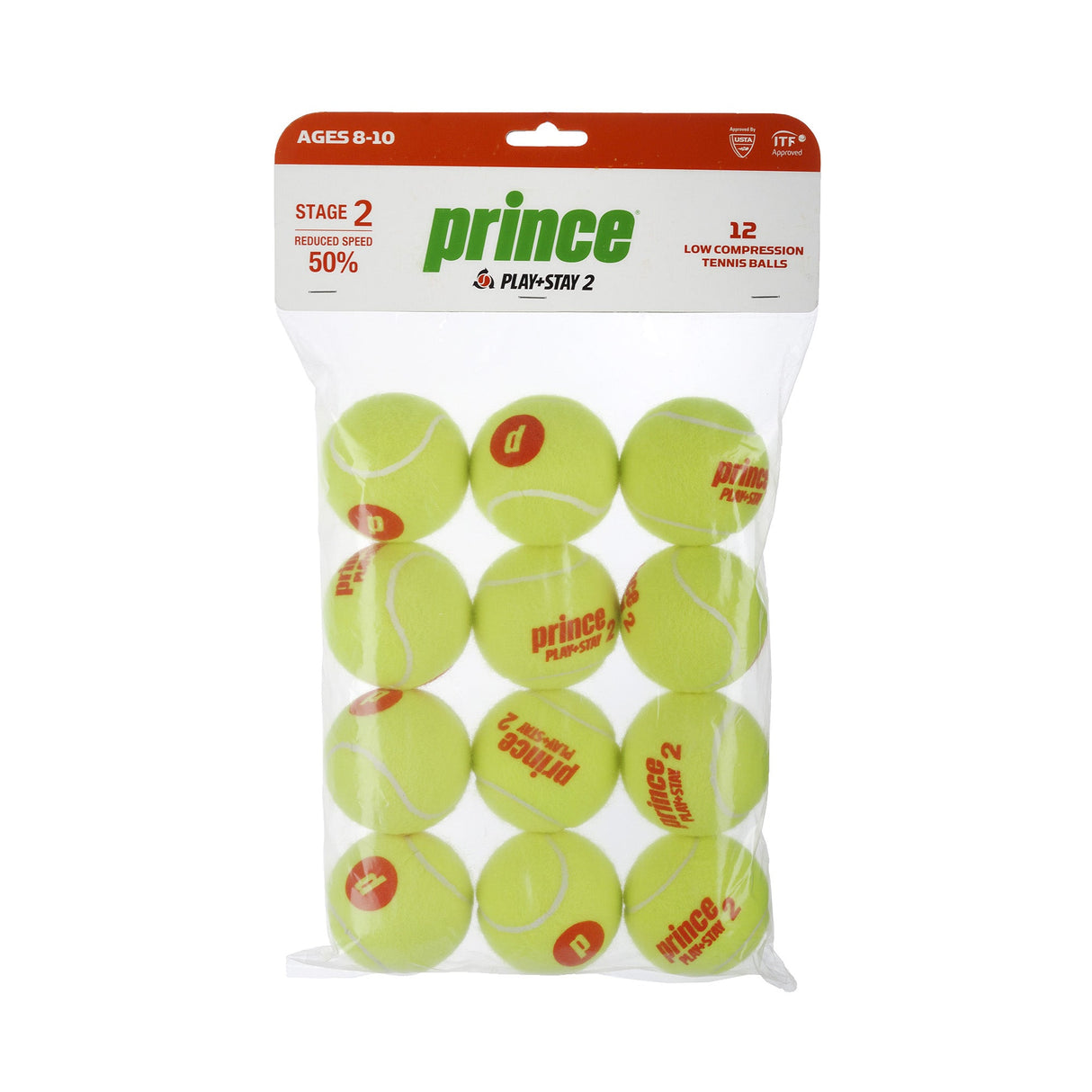 Bolsa 12 Pelotas PLAY AND STAY Stage 2 Prince