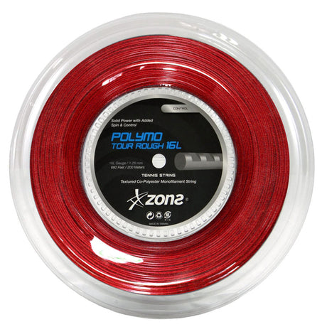 Rollo Cuerda Tenis POLYMO TOUR ROUGH 1.25 / 16L Rojo