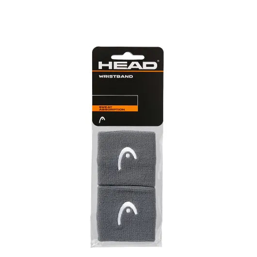 Muñequera Tenis Head Wristband 2,5" Gris