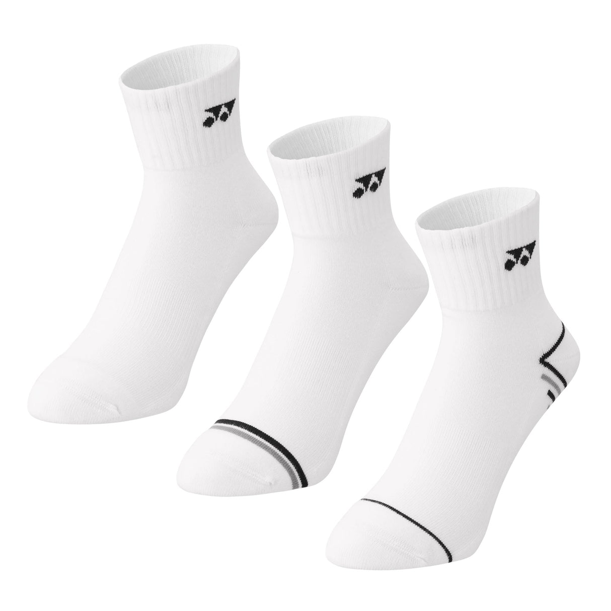 Calcetines YONEX 19198 Tripack Quarter Surtidos