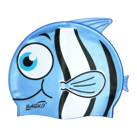 Gorra Natación SILICONA FISH Azul