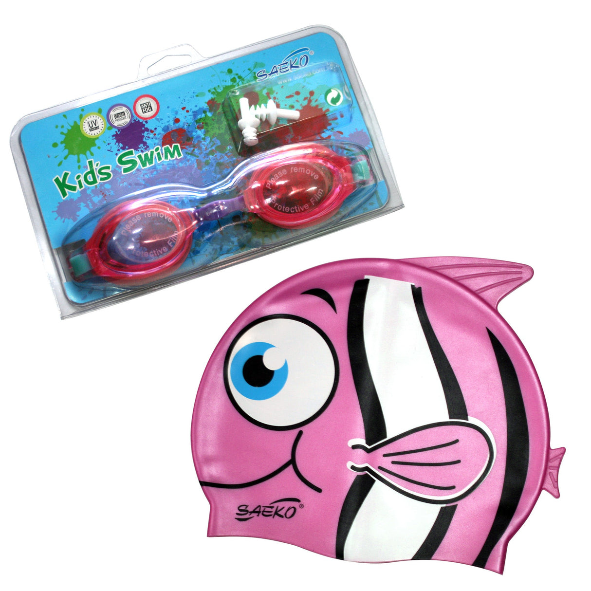 Set Natación Junior FISH ROSA
