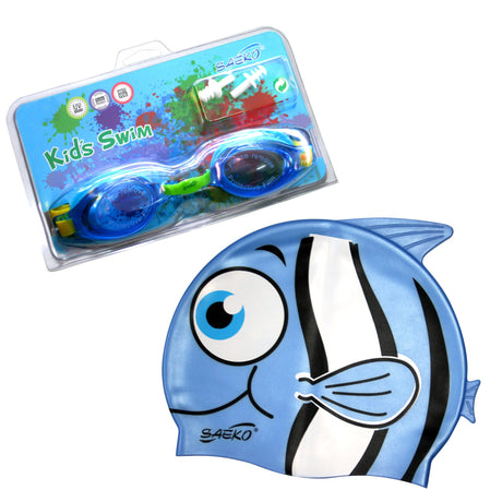 Set Natación Junior FISH AZUL