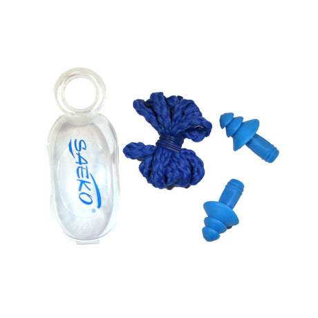 Tapones Natación Azul Cordón