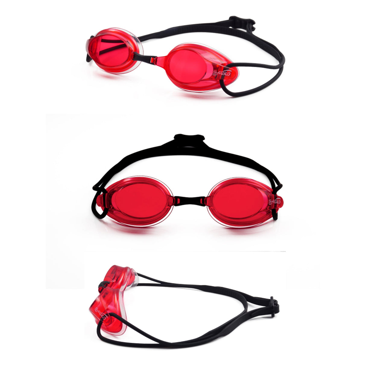 Lente Natación S62 TORPEDO Rojo/Negro