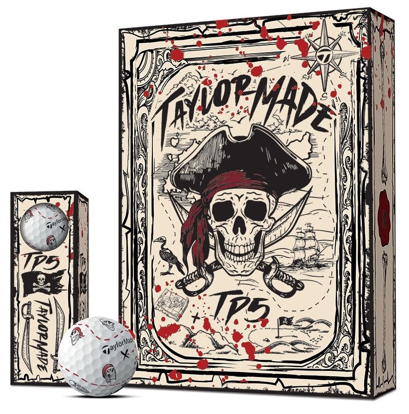 Pelotas TaylorMade TP5 Pix Premium Pirates - docena