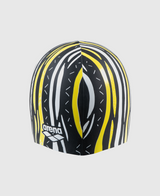 GORRO DE NATACIÓN PRINT 2 SILICONE NEGRO - fondo #E8E8E8