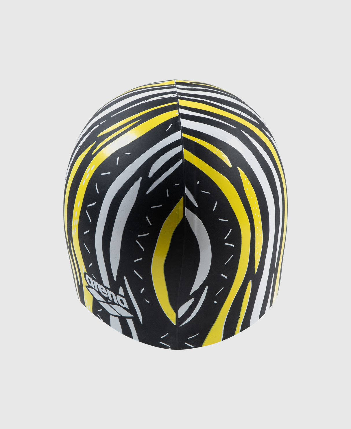 GORRO DE NATACIÓN PRINT 2 SILICONE NEGRO - fondo #E8E8E8