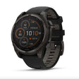 Smart Watch fēnix® 8 Garmin – 47mm Solar Sapphire, Titanium Carbon Gray - Rideshop