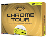 Pelotas Callaway Chrome Tour 2026 360 Stripe - Docena Amarilla