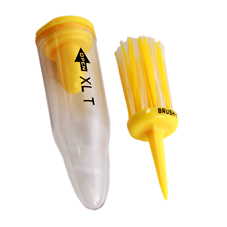 Brush-T Tee Flexible para Golf - 3 1/8 in (2 unidades) - Amarillo