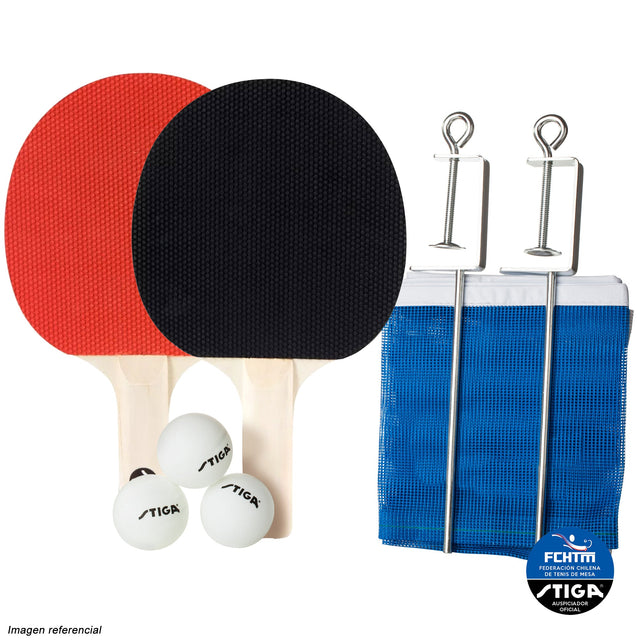 Set Tenis de Mesa CLASSIC - 2 Paletas 3 Pelotas 1 Red