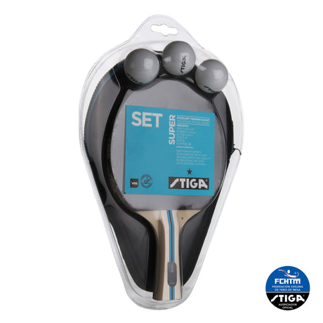 Set Tenis de Mesa SUPER ★ - 1 Pala  3 Pelotas 1 Cubrepala