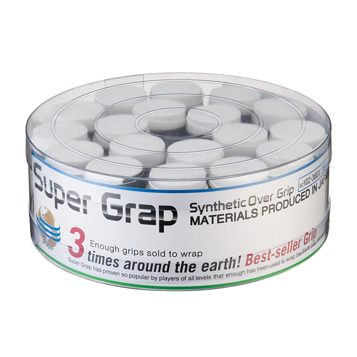 Jarro Overgrip SUPER GRAP X36 Blanco