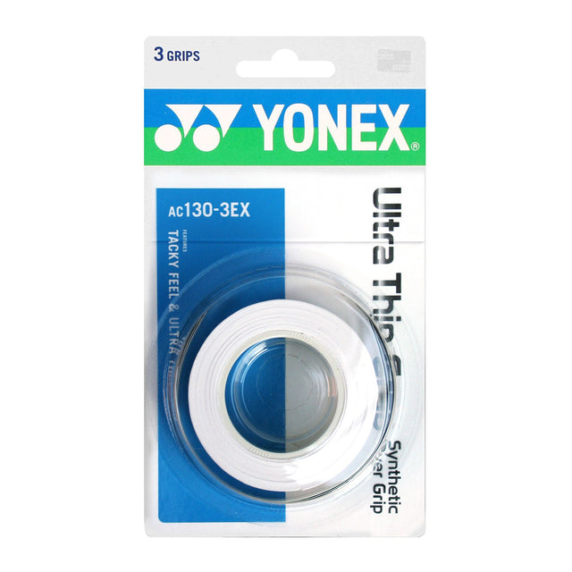 Overgrip Bádminton Ultra Thin Grap Blanco (3 Unidades) Yonex