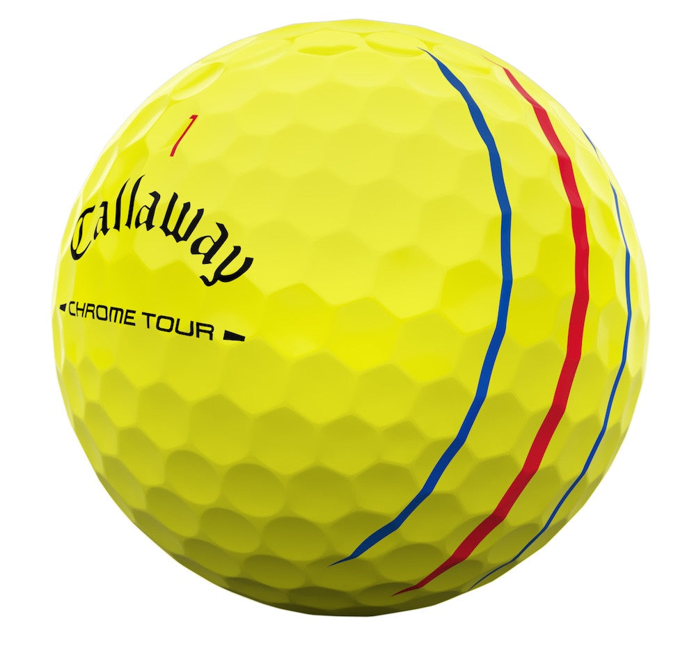 Pelotas Callaway Chrome Tour 2026 Triple Track - Docena Amarilla