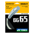 Set Cuerda Bádminton MICRON 65 BG65 22/0.70mm Blanco