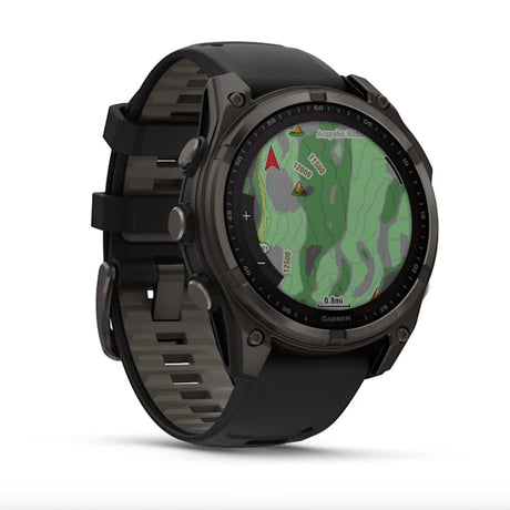 Smart Watch fēnix® 8 Garmin – 47mm Solar Sapphire, Titanium Carbon Gray - Rideshop