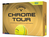 Pelotas Callaway Chrome Tour 2026 Triple Track - Docena Amarilla