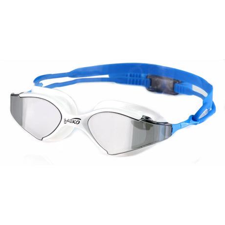 Lente Natación S53 UV BLADE MIRROR Blanco/Azul