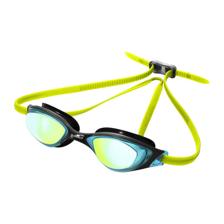 Lente Natación S67 UV FALCON MIRROR Negro/Azul