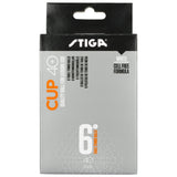 Pelotas Tenis de Mesa CUP 40+ 6 PACK Blanco