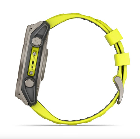 Smart Watch fēnix® 8 Garmin – 51 mm, Solar Sapphire, Titanium Yellow/Graphite - Rideshop